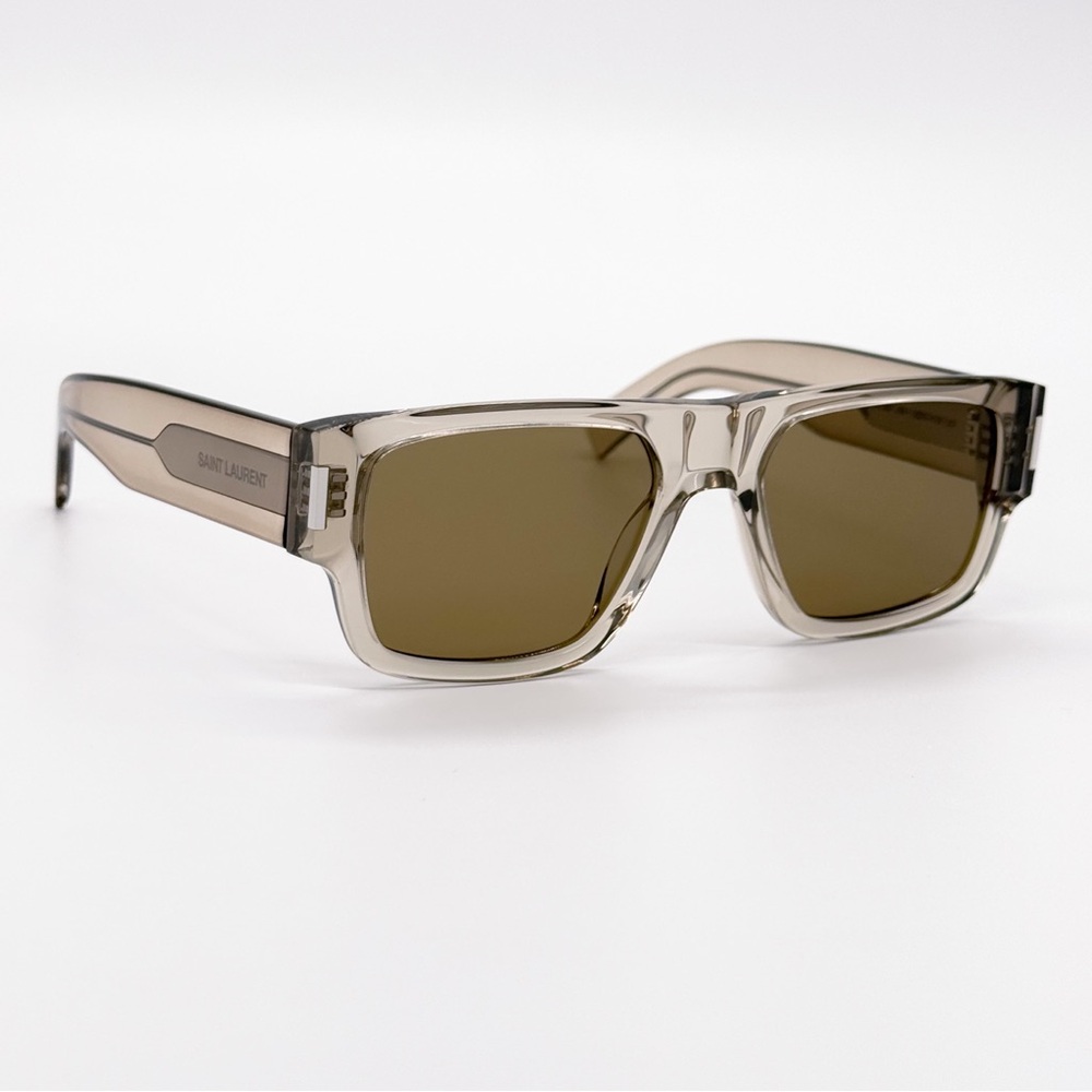 NEW SAINT LAURENT SL659 004 BEIGE BROWN UNISEX SUNGLASSES SAINT LAURENT SL 659 - Picture 4 of 10